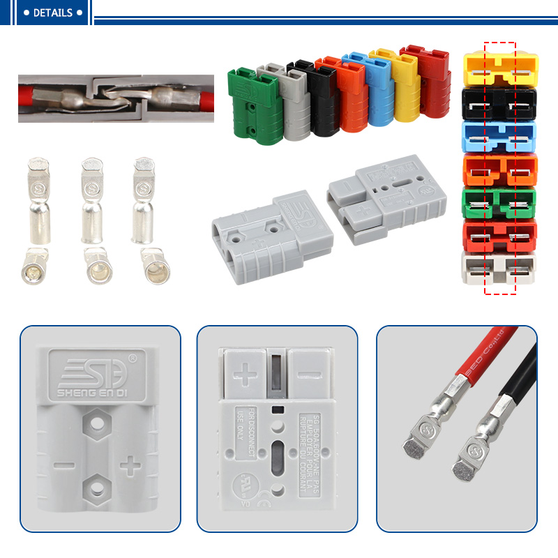 50A 600V battery power connector plug