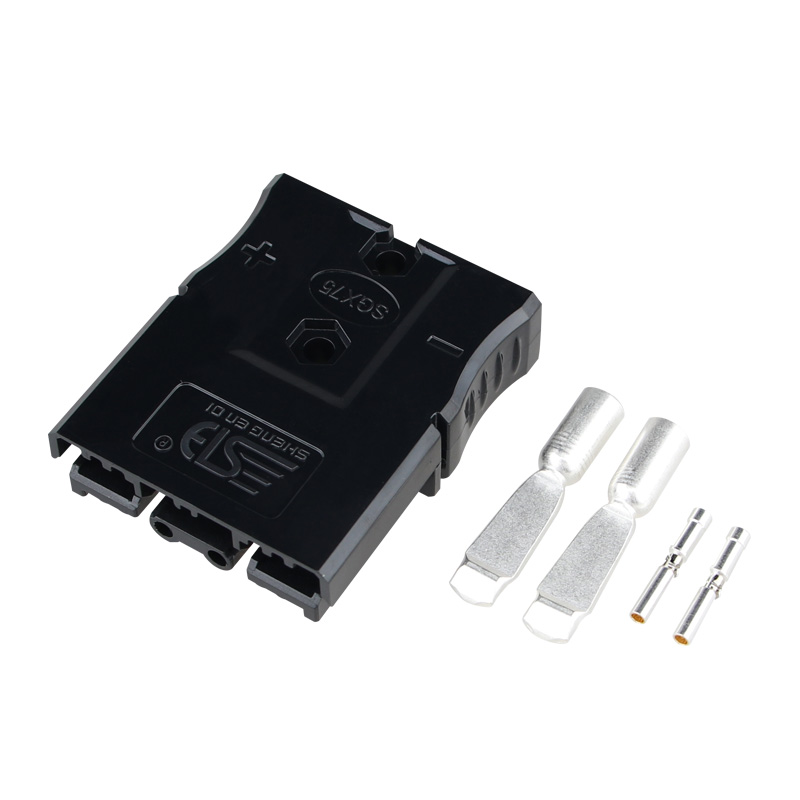 75A 600V Black Inverter Power Bipolar Connector